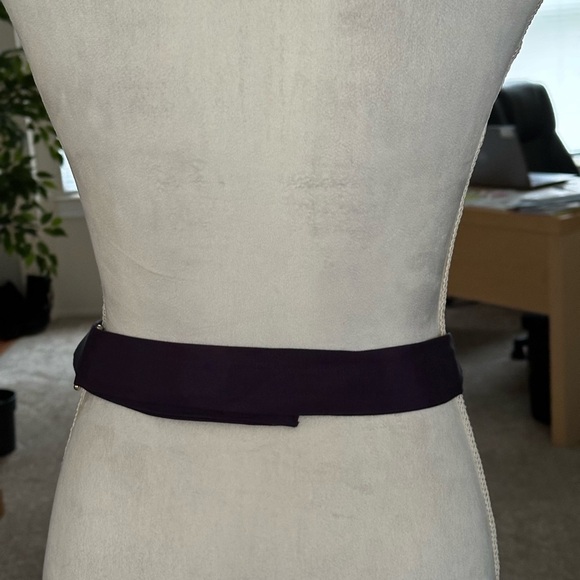 Carolyn Tanner Gold And Blue Statement Waist Belt - Picture 5 of 9